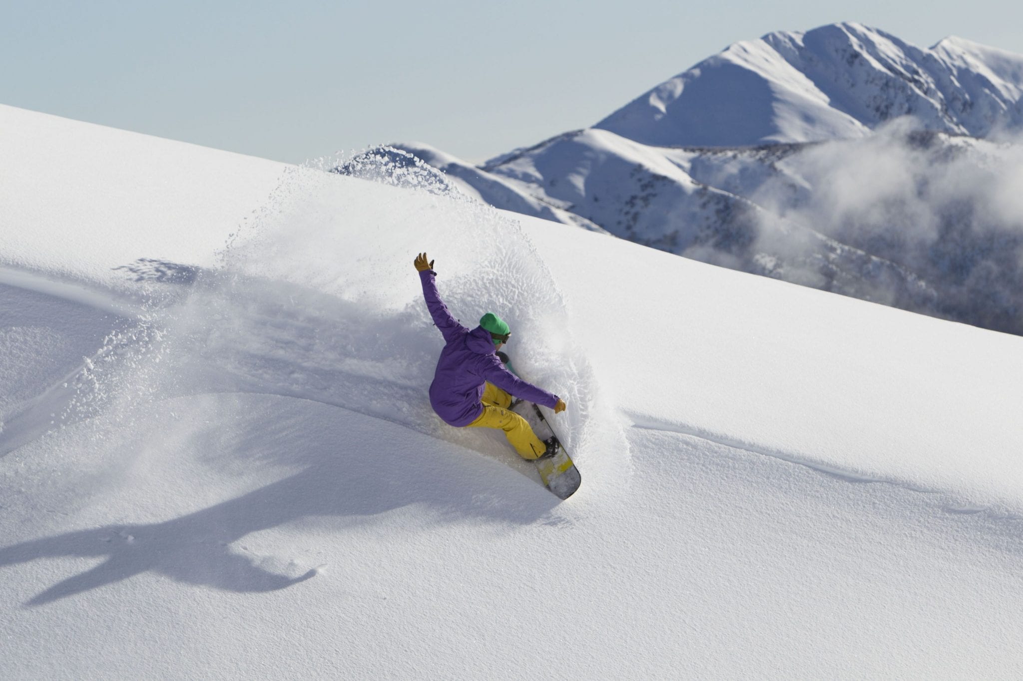 Snowboarder at Hotham