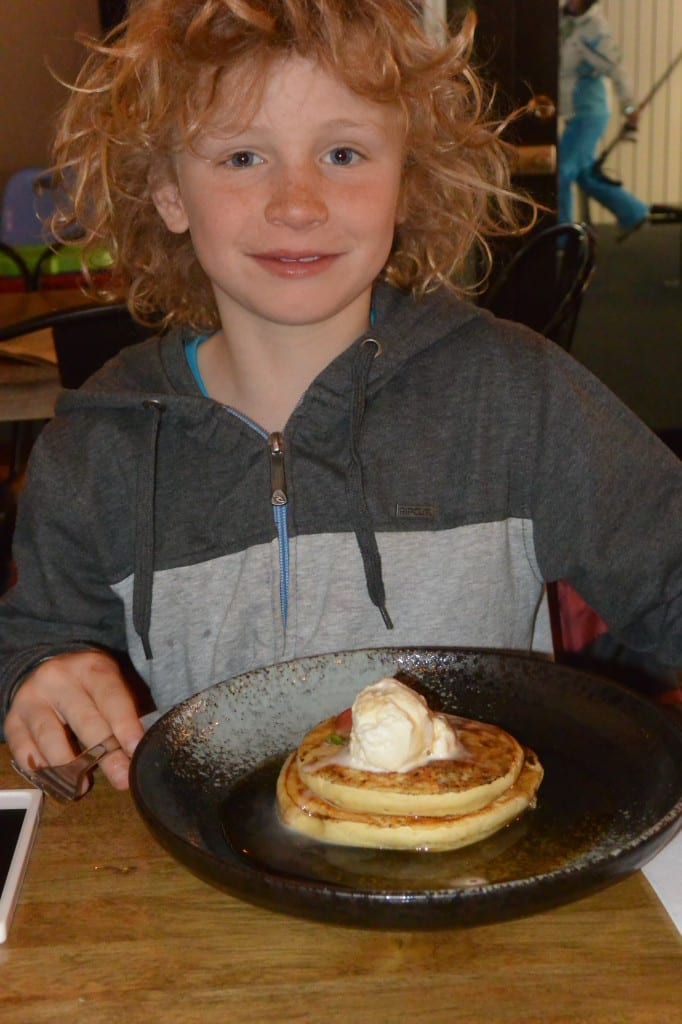 Birthday pancakes for Oskar