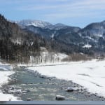 RIVER AT HAKUBA