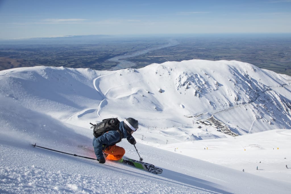A skier enjoying fantastic snow conditions at award-winning Mt Hutt. Photo credit Neil Kerr.jpg