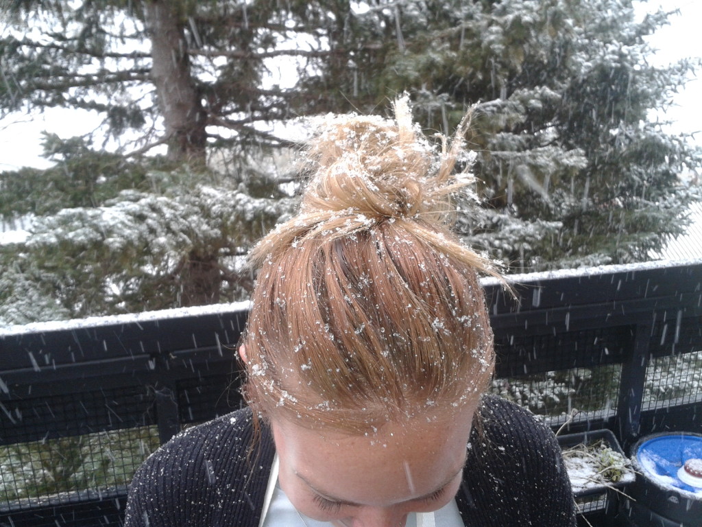 Bianca's head of snow hair