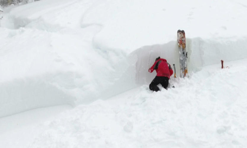 Pic of the January 11 avalanche. Photo credit Trent Meisenheimer from Utah Avalanche Centre