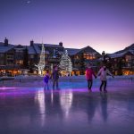 Hispanic family on winter vacation in Whistler.