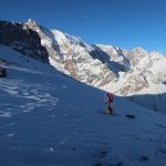 11 Rich pulls onto Alaudin Pass in early morning sun – Dave Cowell