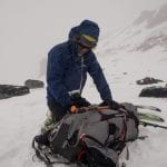 17 Huw packing up in a blizzard – Rich Emerson