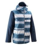 men s snowboarding and skiing snb jkt print blue