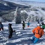 Jim on a cat skiing trip in Grand Targhee for his birthday