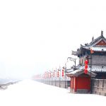 Landscape,Photo,Of,Traditional,Ancient,Chinese,Style,Building,With,Red