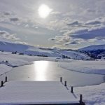 Tarn in snow