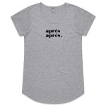 apres women’s tee grey