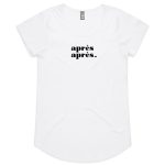 apres womens tee white