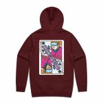 queen of ski reverse burgundy