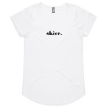 skier womens white tee