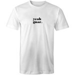 yeah gnar mens white tee