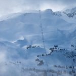 Chairlift and runs on Whistler Blackcomb Ski Resort.