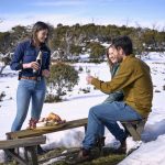 Snowy Mountain Helicopter wilderness picnic