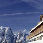 COMO Alpina Dolomites_Exterior terrace and mountain view