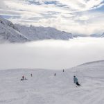 La Rosiere pistes in the Espace San Bernardo ski area.