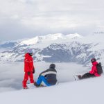 La Rosiere winter ski resort in the Espace San Bernardo ski area.