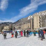 Flaine village in the Grand Massif ski area.