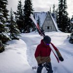 Leaving cabin at Hudson Bay Mountain Resort