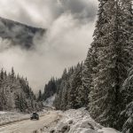 Driving the highway in Nelson to Whitewater Ski Resort